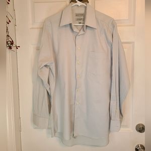 David Taylor Men's Long Sleeve Dress Shirt,  Size: Medium,  Color: Grey